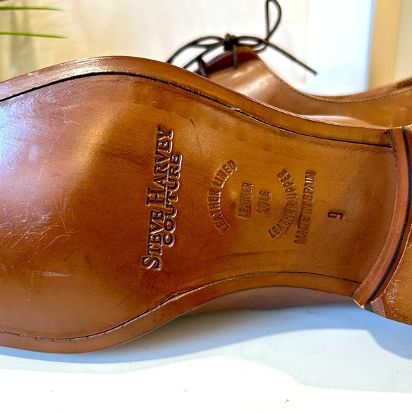 Full Spanish Leather Steve Harvey Couture Oxfords - Size 9 main image 5